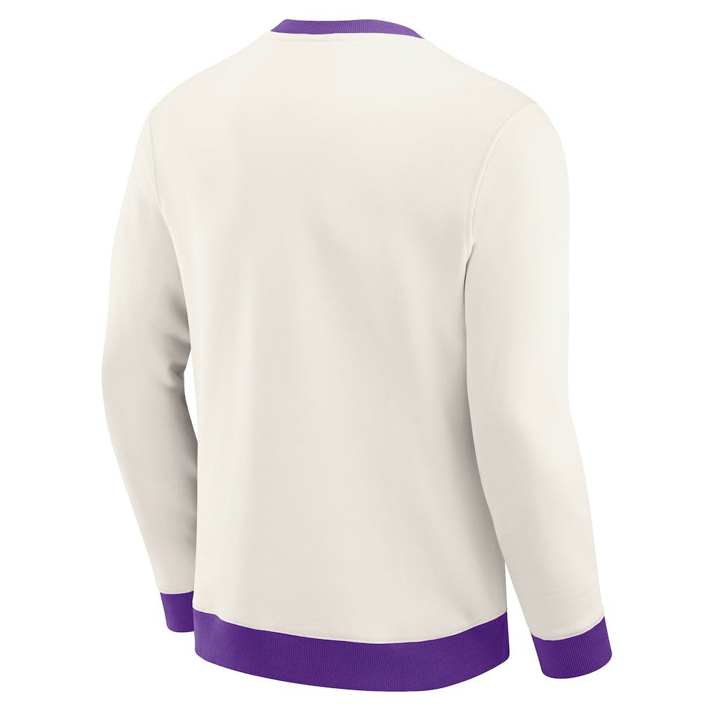 Fanatics Minnesota Vikings Darius Rucker Collection Colorblock Pullover Sweatshirt Cream