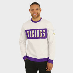 Fanatics Minnesota Vikings Darius Rucker Collection Colorblock Pullover Sweatshirt Cream