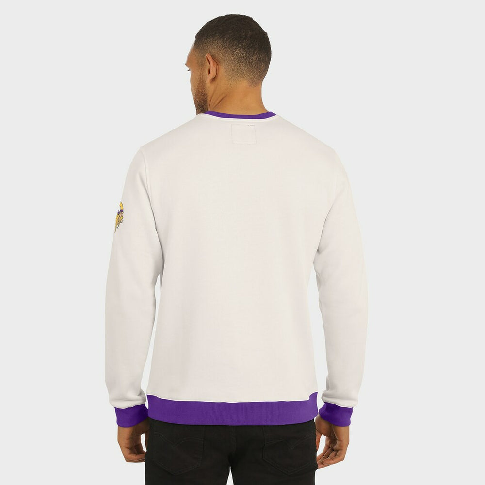Fanatics Minnesota Vikings Darius Rucker Collection Colorblock Pullover Sweatshirt Cream