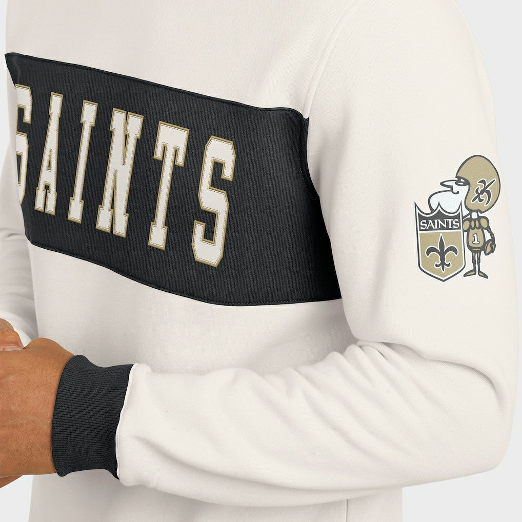 Fanatics New Orleans Saints Darius Rucker Collection Colorblock Pullover Sweatshirt Cream