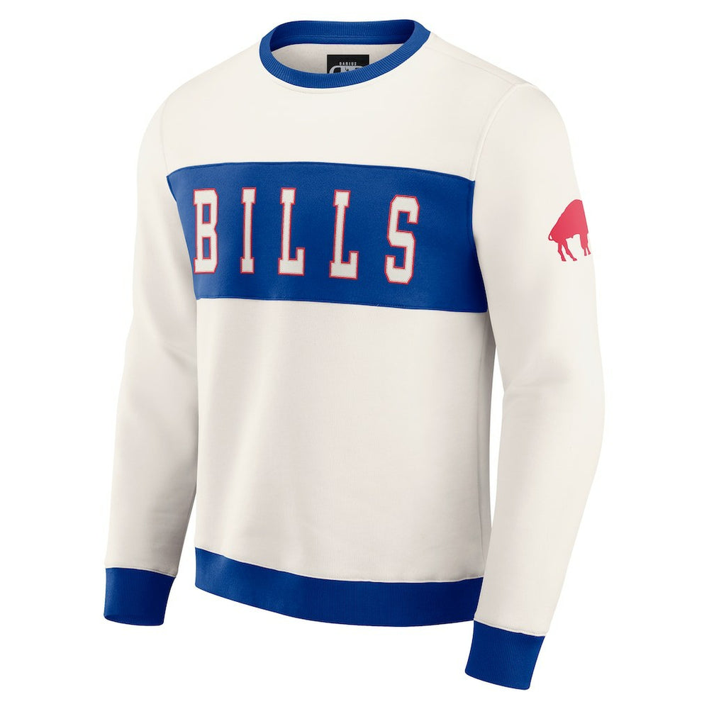 Fanatics Buffalo Bills Darius Rucker Collection Colorblock Pullover Sweatshirt Cream