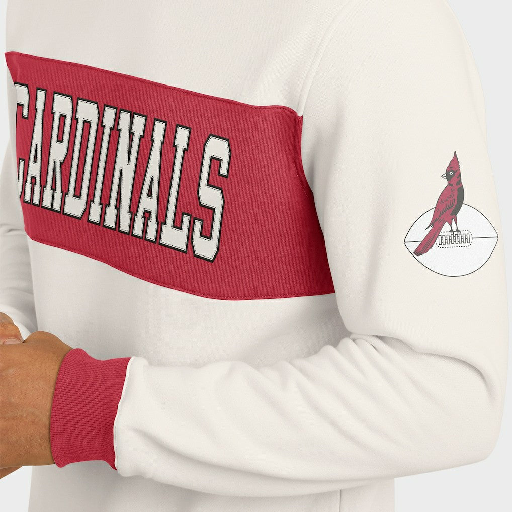 Fanatics Arizona Cardinals Darius Rucker Collection Colorblock Pullover Sweatshirt Cream