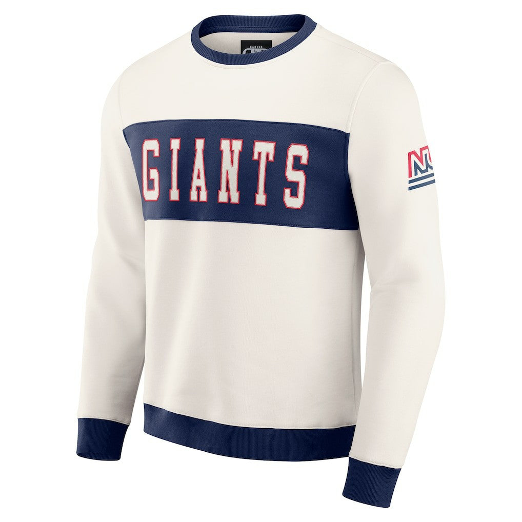 Fanatics New York Giants Darius Rucker Collection Colorblock Pullover Sweatshirt Cream