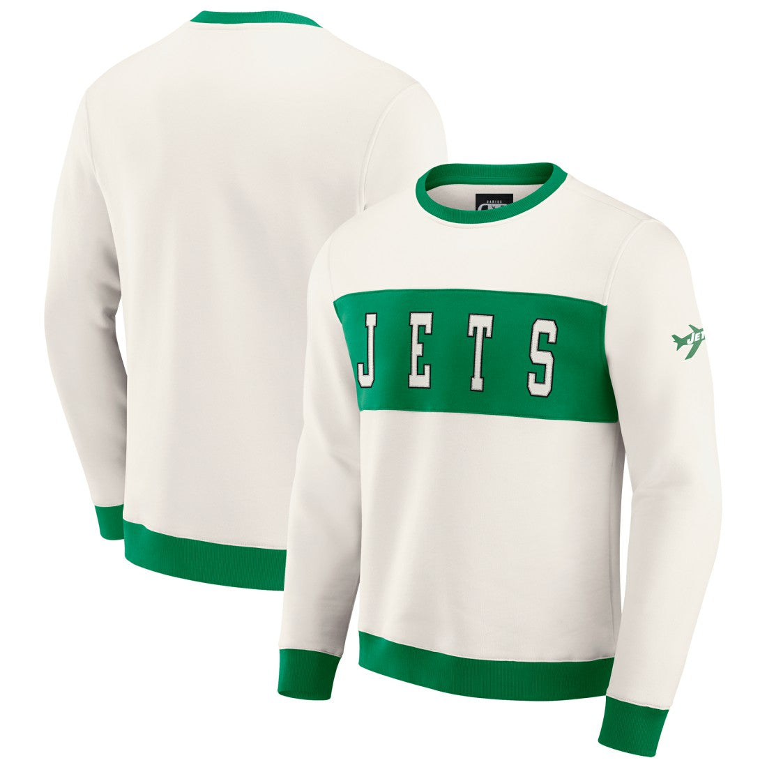 Fanatics New York Jets Darius Rucker Collection Colorblock Pullover Sweatshirt Cream