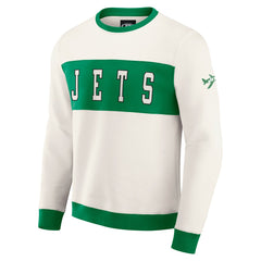 Fanatics New York Jets Darius Rucker Collection Colorblock Pullover Sweatshirt Cream