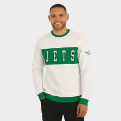 Fanatics New York Jets Darius Rucker Collection Colorblock Pullover Sweatshirt Cream