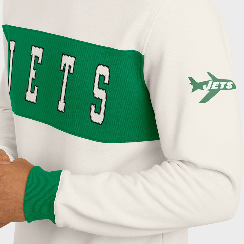 Fanatics New York Jets Darius Rucker Collection Colorblock Pullover Sweatshirt Cream