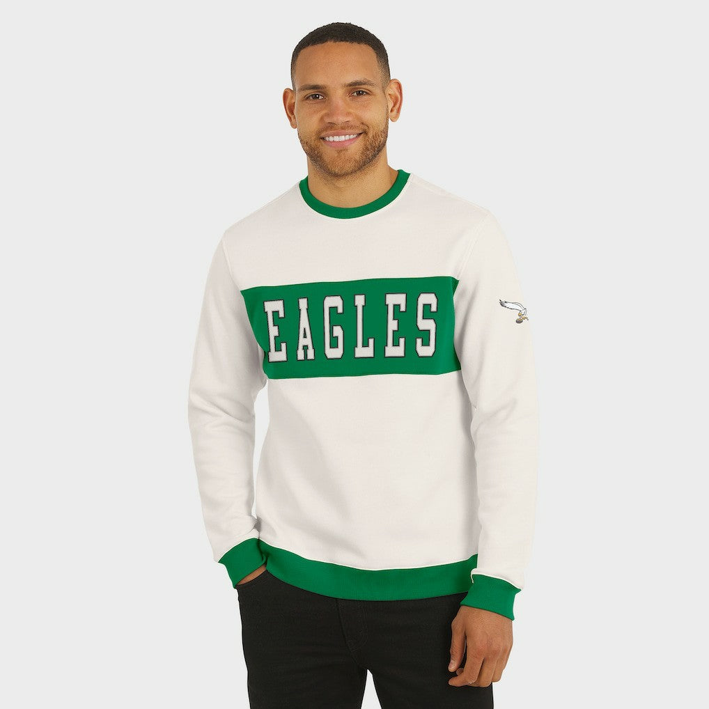 Fanatics Philadelphia Eagles Darius Rucker Collection Colorblock Pullover Sweatshirt Cream