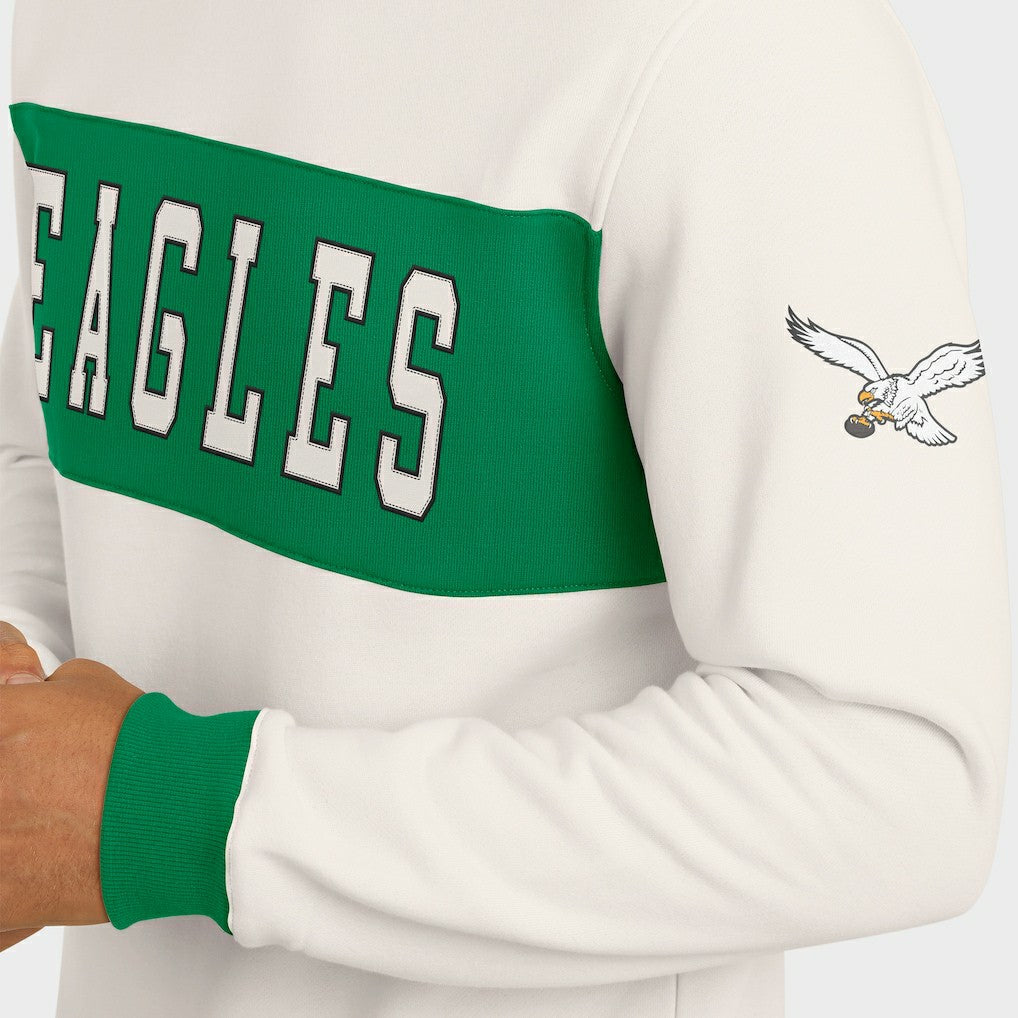 Fanatics Philadelphia Eagles Darius Rucker Collection Colorblock Pullover Sweatshirt Cream