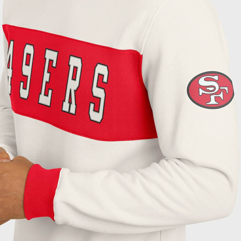 Fanatics San Francisco 49ers Darius Rucker Collection Colorblock Pullover Sweatshirt Cream