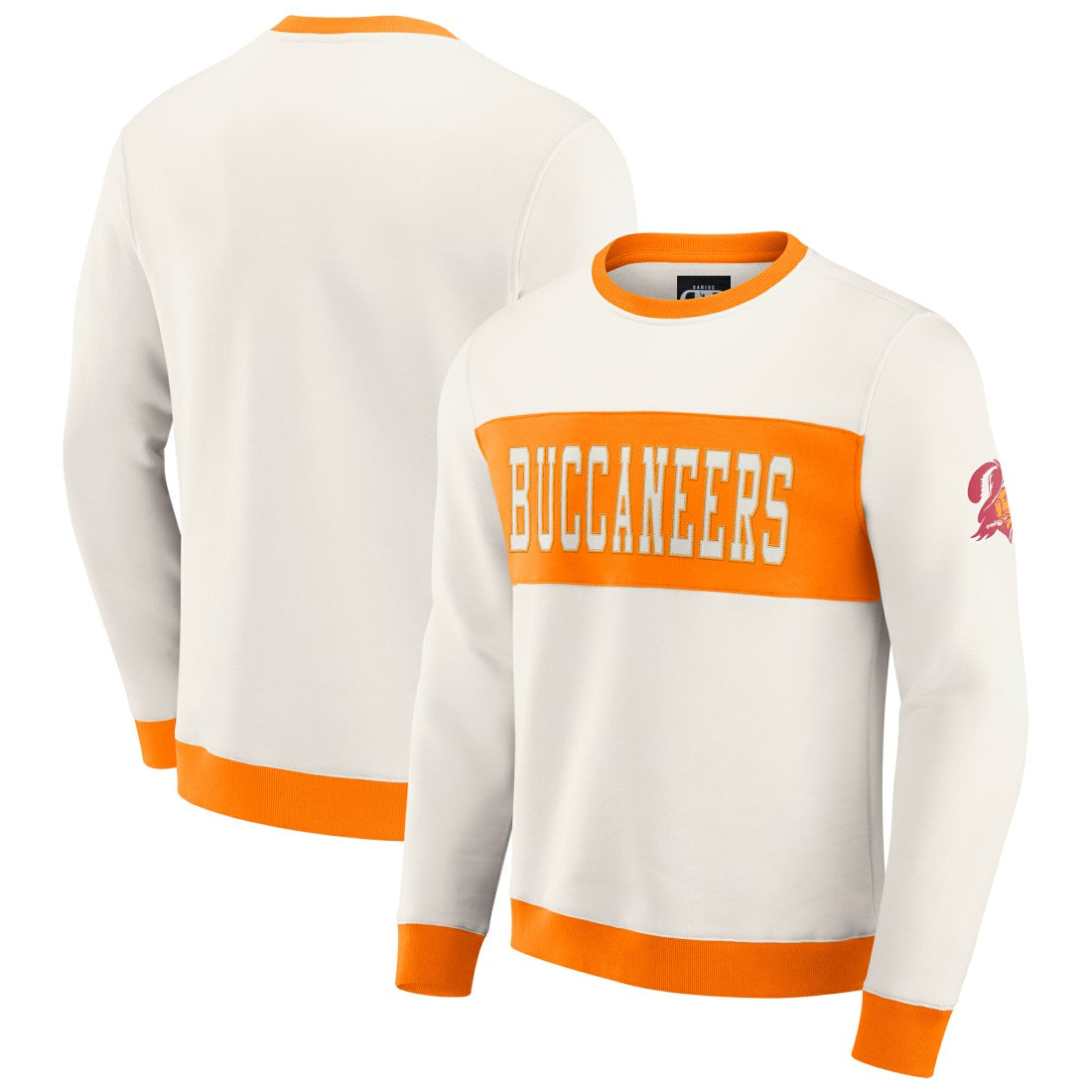 Fanatics Tampa Bay Buccaneers Darius Rucker Collection Colorblock Pullover Sweatshirt Cream
