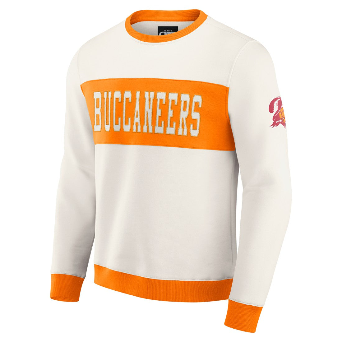 Fanatics Tampa Bay Buccaneers Darius Rucker Collection Colorblock Pullover Sweatshirt Cream
