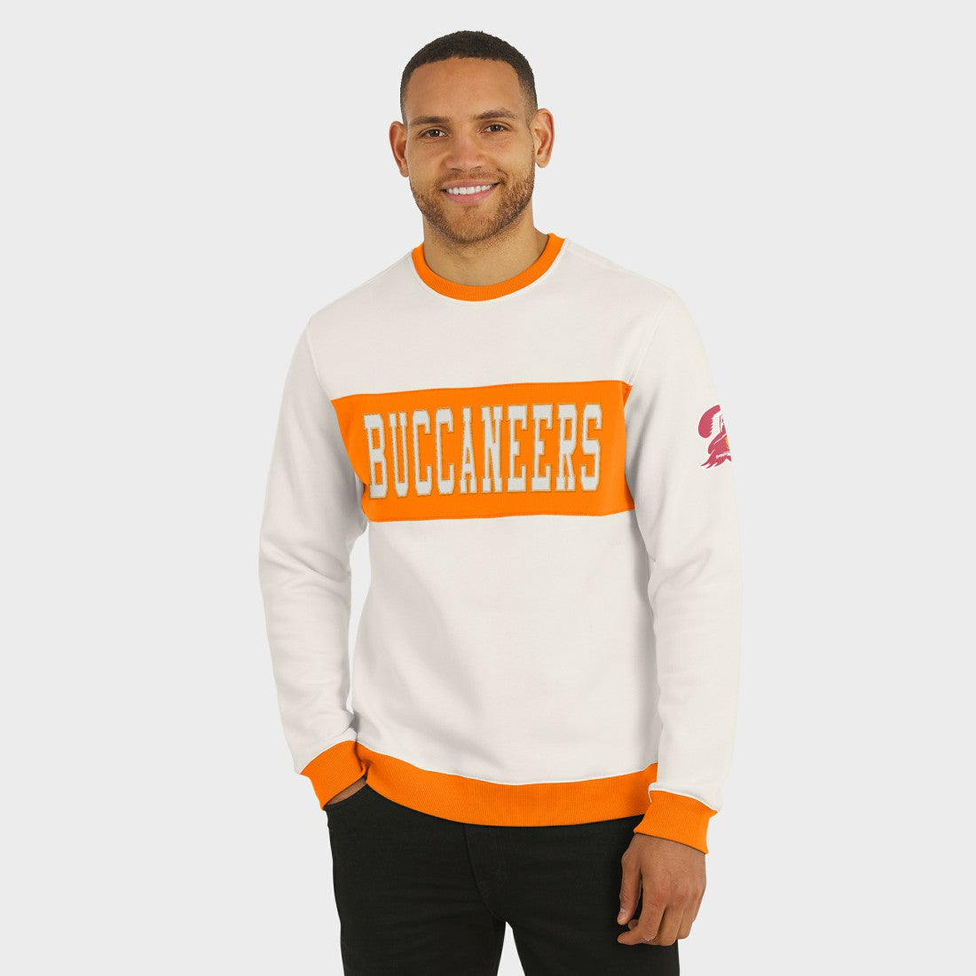 Fanatics Tampa Bay Buccaneers Darius Rucker Collection Colorblock Pullover Sweatshirt Cream