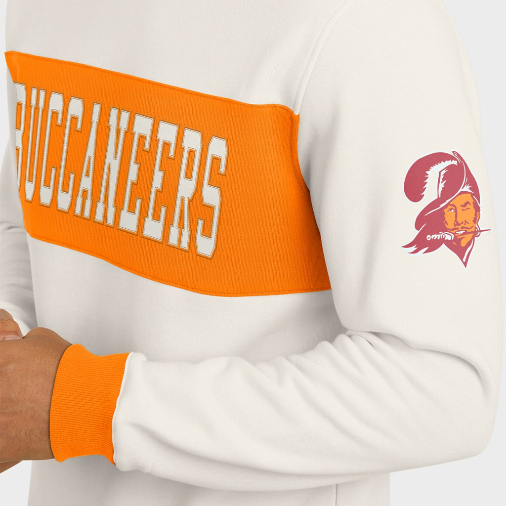 Fanatics Tampa Bay Buccaneers Darius Rucker Collection Colorblock Pullover Sweatshirt Cream