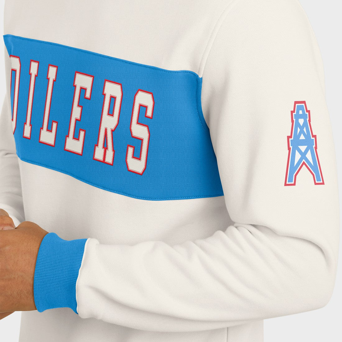 Fanatics Tennessee Titans Darius Rucker Collection Colorblock Pullover Sweatshirt Cream