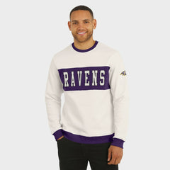 Fanatics Baltimore Ravens Darius Rucker Collection Colorblock Pullover Sweatshirt Cream