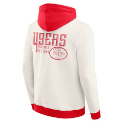 Fanatics San Francisco 49ers Darius Rucker Collection Distressed Graphics Full-Zip Hoodie Cream