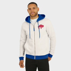 Fanatics Buffalo Bills Darius Rucker Collection Distressed Graphics Full-Zip Hoodie Cream