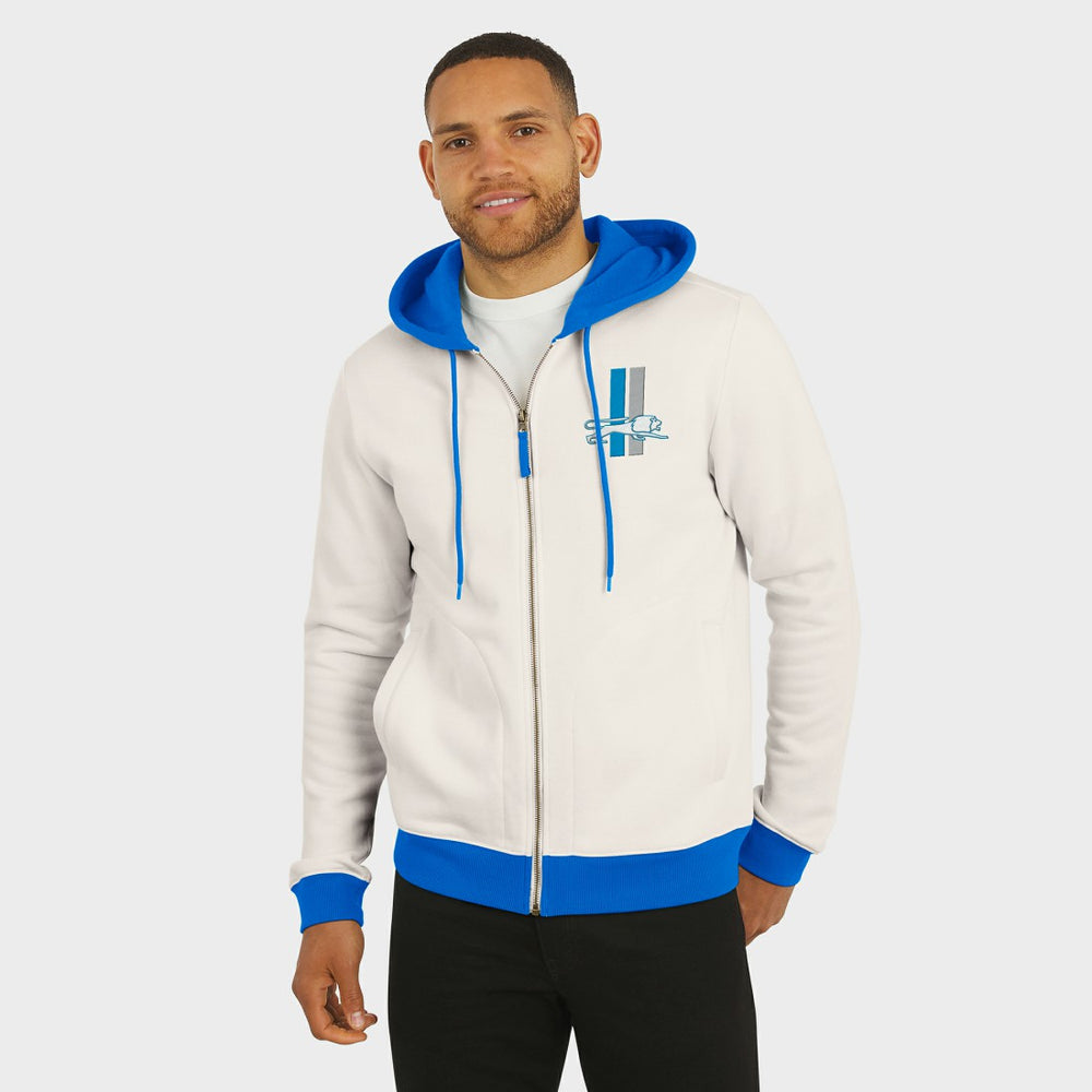 Fanatics Detroit Lions Darius Rucker Collection Distressed Graphics Full-Zip Hoodie Cream