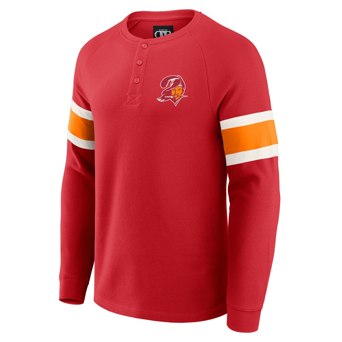 Fanatics Tampa Bay Buccaneers Darius Rucker Collection Waffle-Knit Raglan Long Sleeve Henley T-Shirt Red