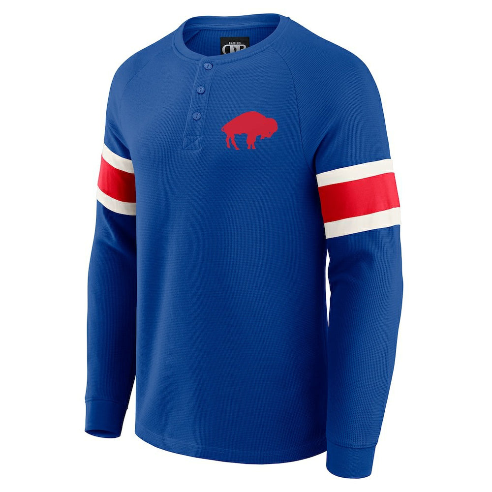 Fanatics Buffalo Bills Darius Rucker Collection Waffle-Knit Raglan Long Sleeve Henley T-Shirt Royal
