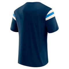 Fanatics Tennessee Titans Darius Rucker Collection Football Stripe Sleeve T-Shirt Navy