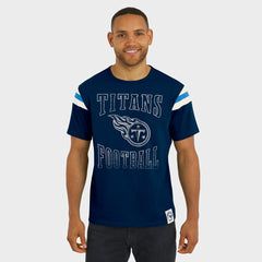 Fanatics Tennessee Titans Darius Rucker Collection Football Stripe Sleeve T-Shirt Navy