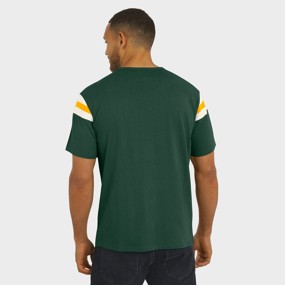 Fanatics Green Bay Packers Darius Rucker Collection Football Stripe Sleeve T-Shirt Green