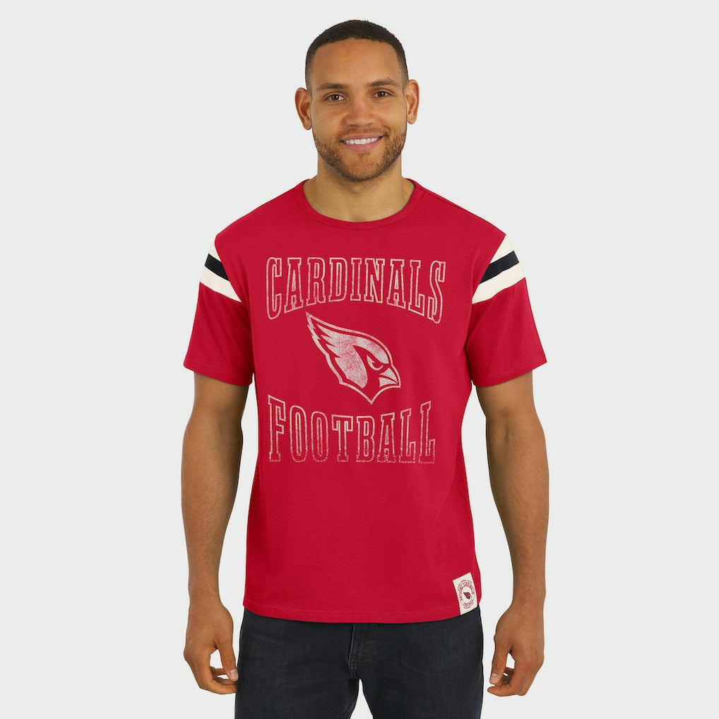 Fanatics Arizona Cardinals Darius Rucker Collection Football Stripe Sleeve T-Shirt Cardinal