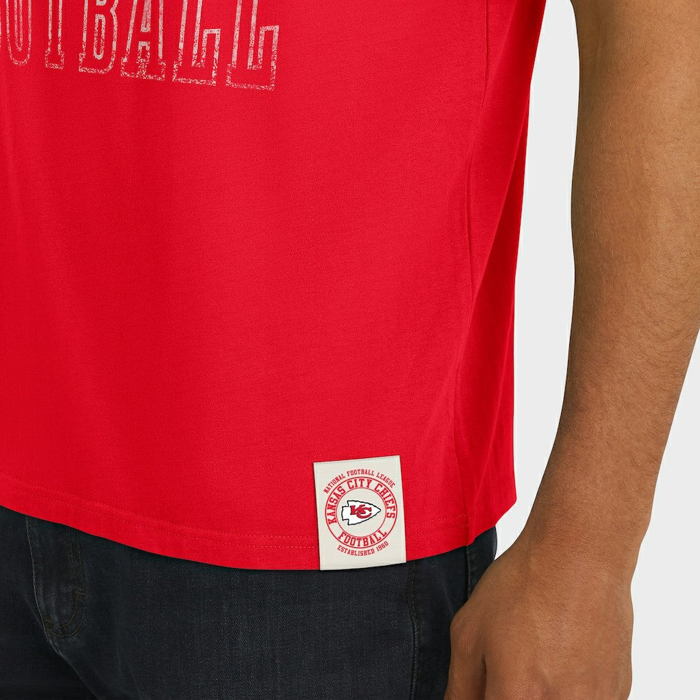 Fanatics Kansas City Chiefs Darius Rucker Collection Football Stripe Sleeve T-Shirt Red