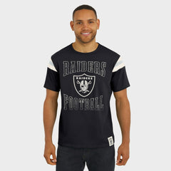 Fanatics Las Vegas Raiders Darius Rucker Collection Football Stripe Sleeve T-Shirt Black