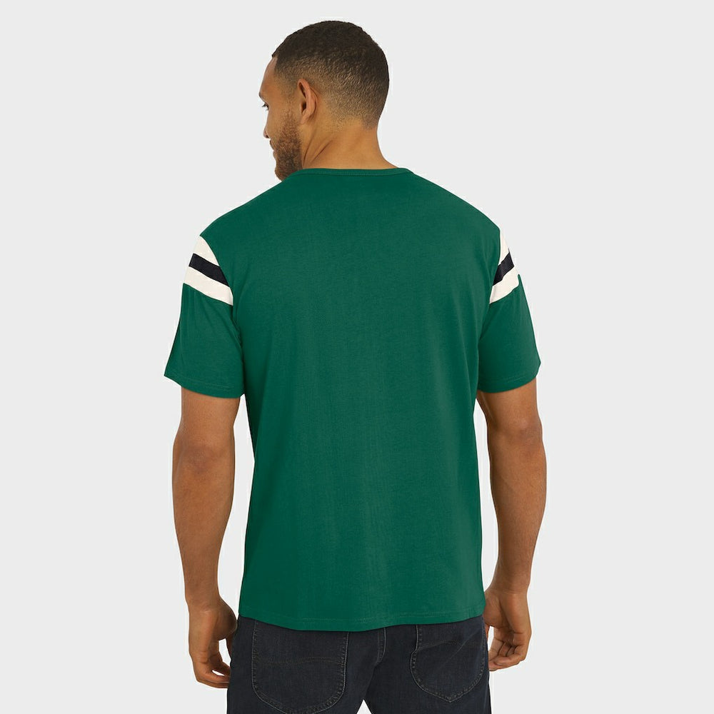 Fanatics New York Jets Darius Rucker Collection Football Stripe Sleeve T-Shirt Green
