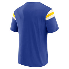 Fanatics Los Angeles Rams Darius Rucker Collection Football Stripe Sleeve T-Shirt Royal