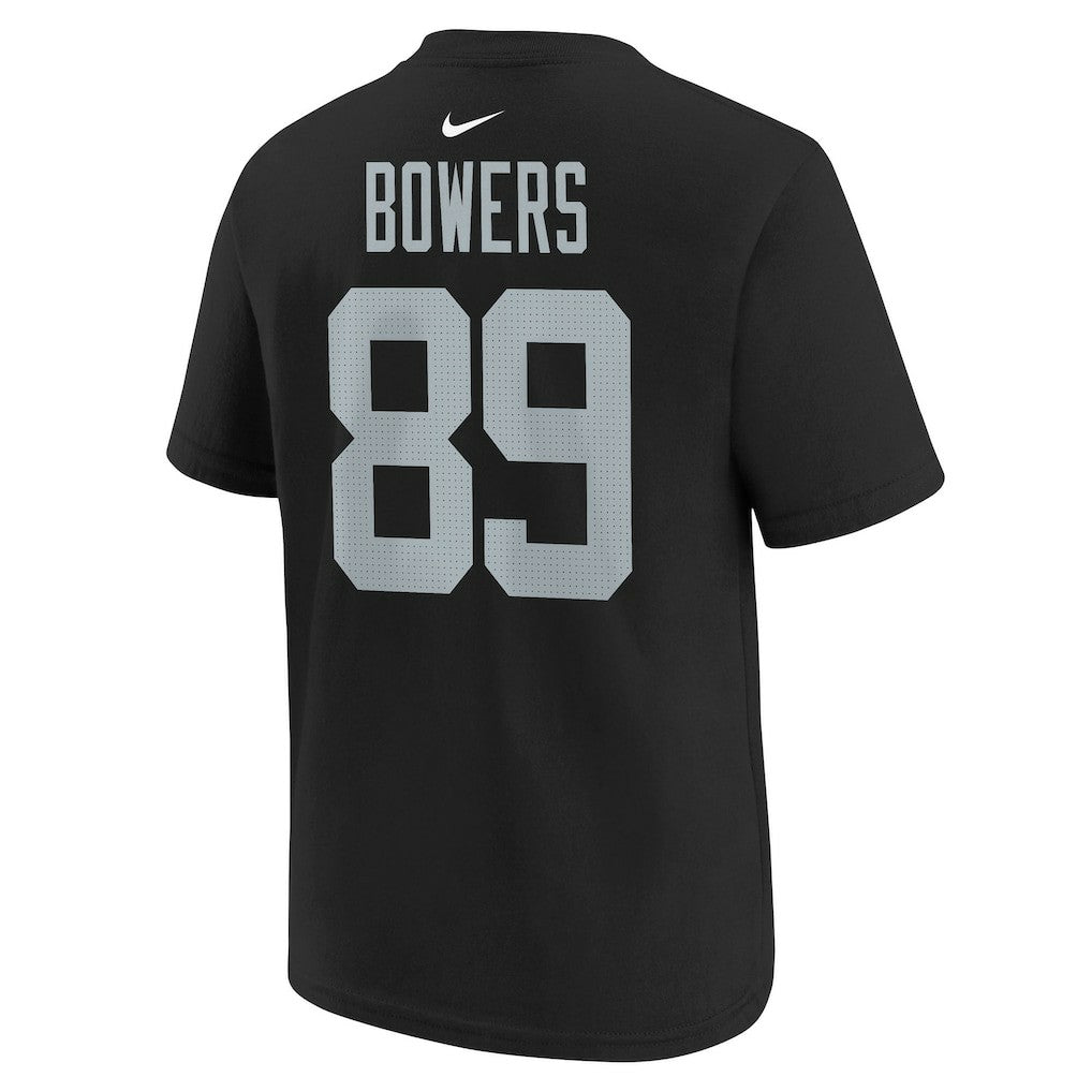 Nike Brock Bowers Las Vegas Raiders Youth Player Name & Number T-Shirt Black