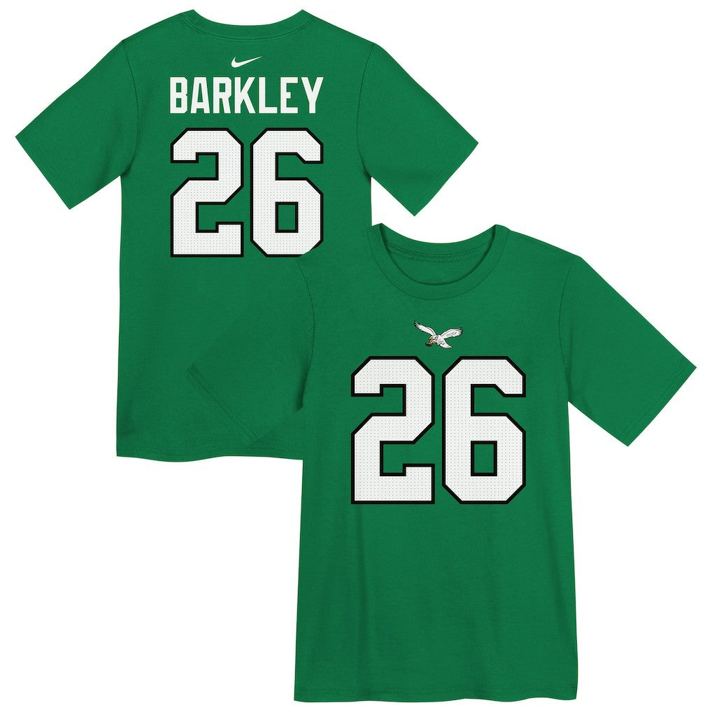Nike Saquon Barkley Philadelphia Eagles Preschool Player Name & Number T-Shirt Kelly Green