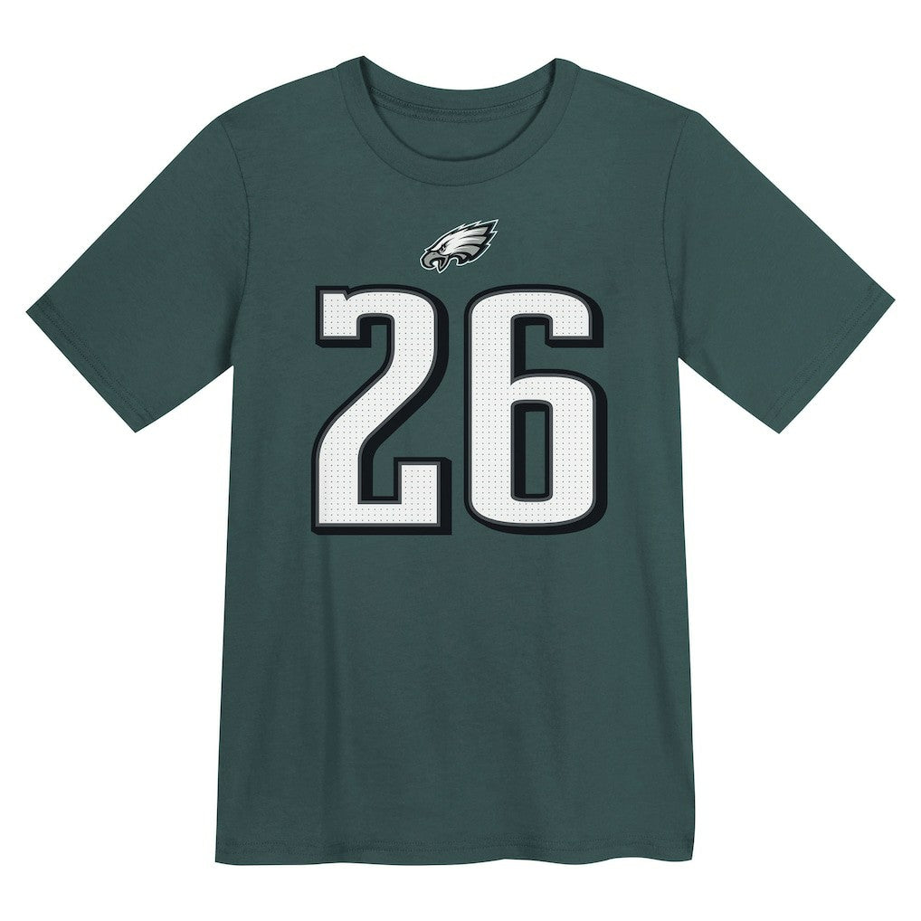 Nike Saquon Barkley Philadelphia Eagles Preschool Player Name & Number T-Shirt Midnight Green