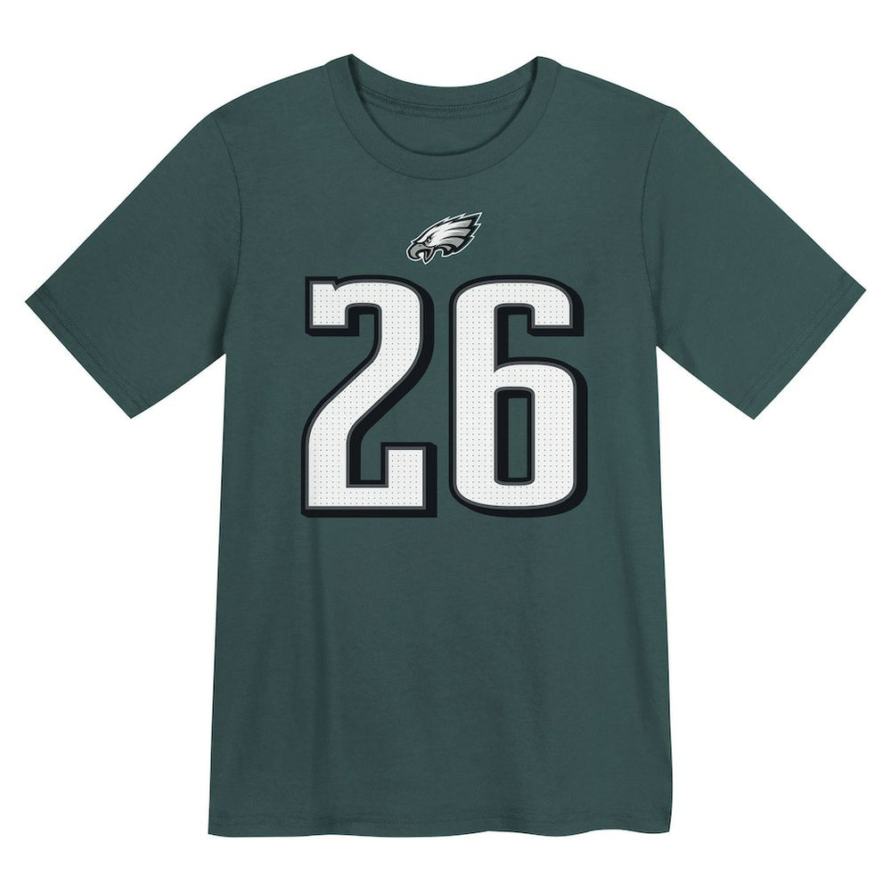 Nike Saquon Barkley Philadelphia Eagles Preschool Player Name & Number T-Shirt Midnight Green