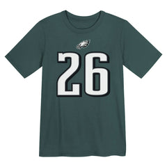 Nike Saquon Barkley Philadelphia Eagles Preschool Player Name & Number T-Shirt Midnight Green