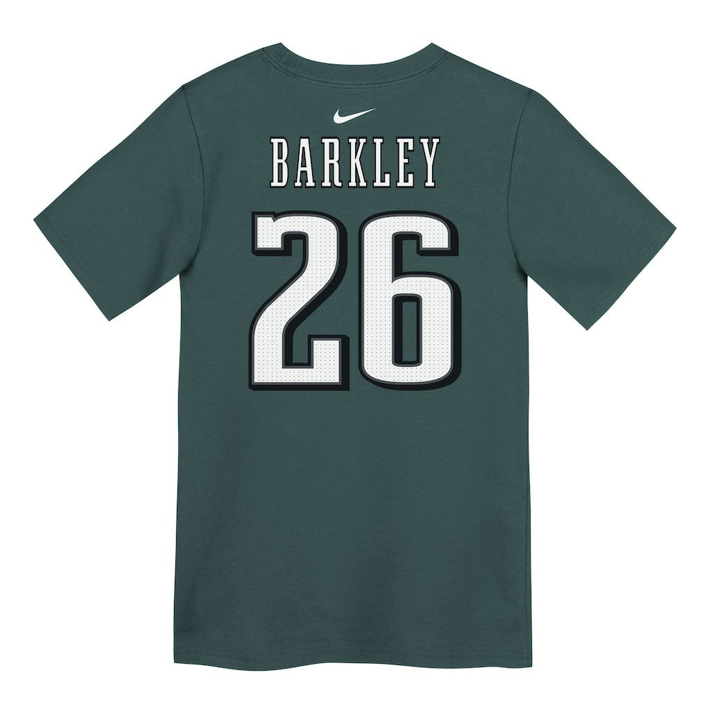 Nike Saquon Barkley Philadelphia Eagles Preschool Player Name & Number T-Shirt Midnight Green