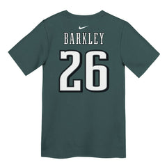 Nike Saquon Barkley Philadelphia Eagles Preschool Player Name & Number T-Shirt Midnight Green