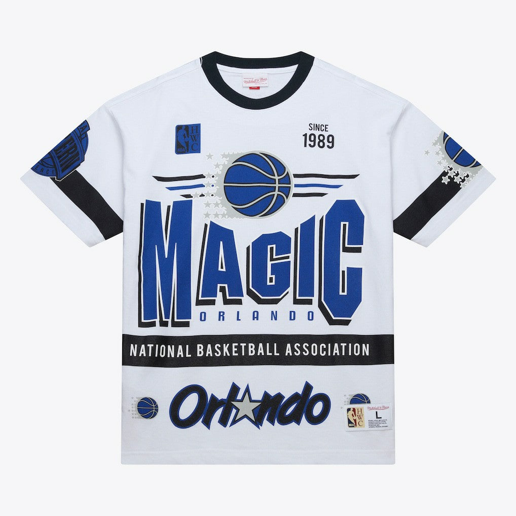 Orlando Magic Unisex Hardwood Classics Vintage Team Origins Premium T-Shirt White | Mitchell & Ness Lifestyle