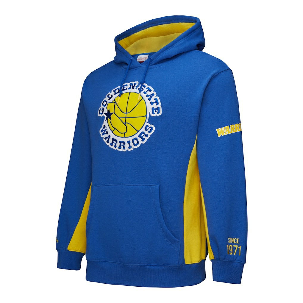 Golden State Warriors Hardwood Classics Team Origins Fleece Pullover Hoodie for sale Royal | Mitchell & Ness discount