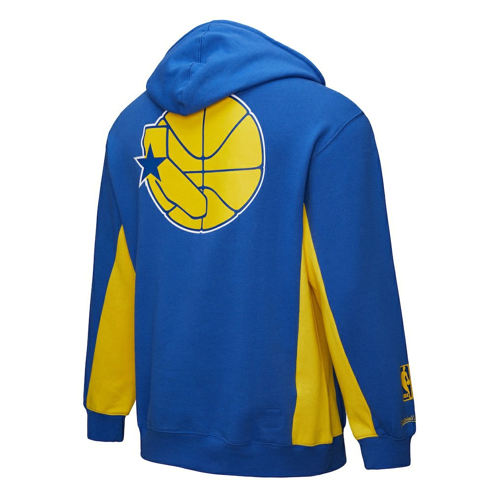 Golden State Warriors Hardwood Classics Team Origins Fleece Pullover Hoodie for sale Royal | Mitchell & Ness discount