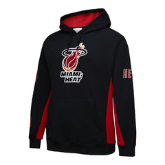 Miami Heat Hardwood Classics Team Origins Fleece Pullover Hoodie Black | Mitchell & Ness discount