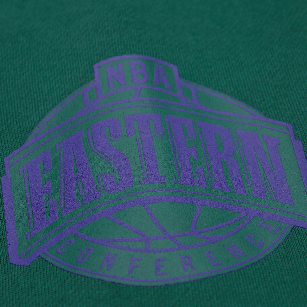 Milwaukee Bucks Hardwood Classics Team Origins Fleece Pullover Hoodie Hunter Green | Mitchell & Ness Lifestyle