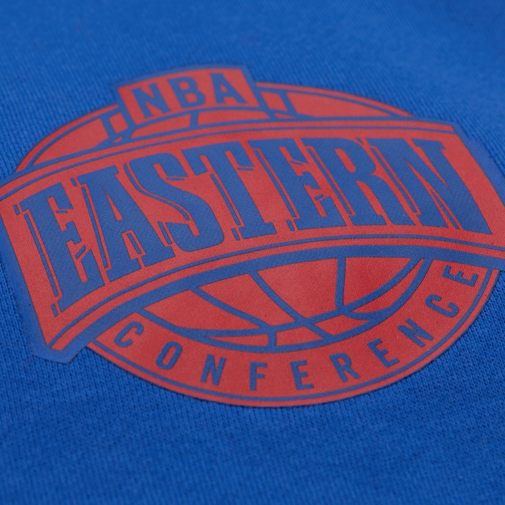 Philadelphia 76ers Hardwood Classics Team Origins Fleece Pullover Hoodie Royal | Mitchell & Ness online