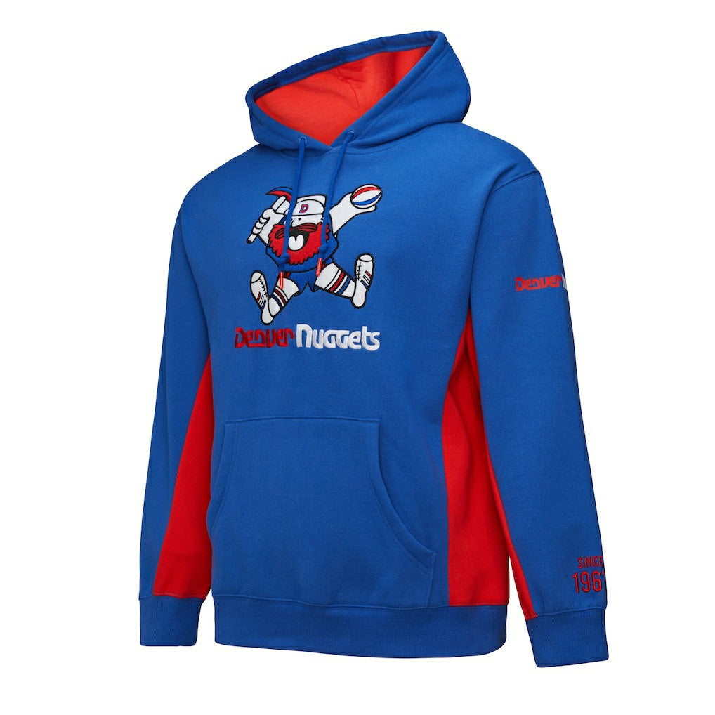 Denver Nuggets Hardwood Classics Team Origins Fleece Pullover Hoodie for sale Royal | Mitchell & Ness discount