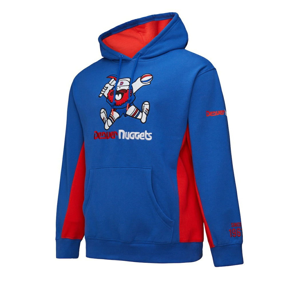 Denver Nuggets Hardwood Classics Team Origins Fleece Pullover Hoodie for sale Royal | Mitchell & Ness discount