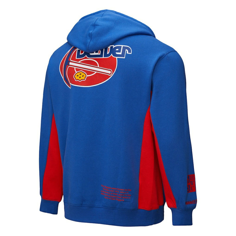 Denver Nuggets Hardwood Classics Team Origins Fleece Pullover Hoodie for sale Royal | Mitchell & Ness discount