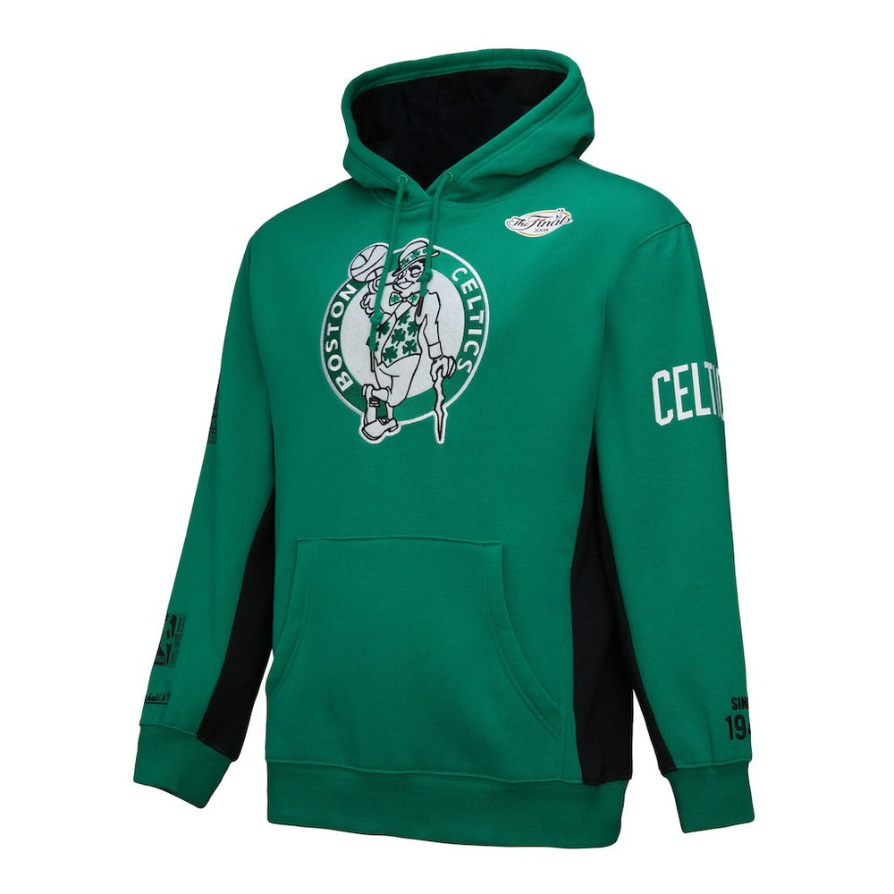 Boston Celtics Hardwood Classics Team Origins Fleece Pullover Hoodie Kelly Green | Mitchell & Ness outlet